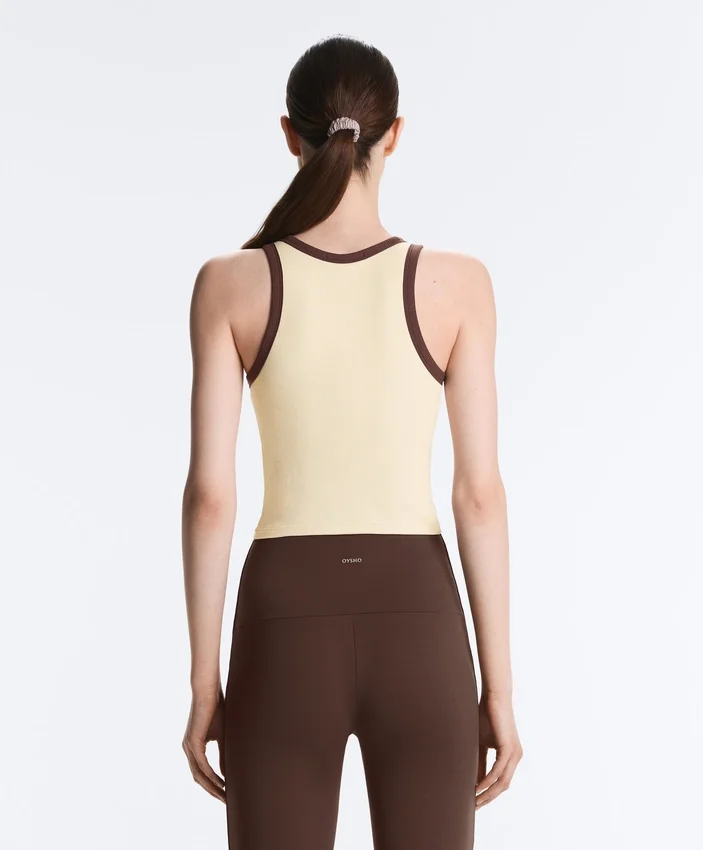 Langes Top aus Modal-Rippstoff Langes Top aus Modal-Rippstoff