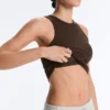 Langes Top aus Modal-Rippstoff
