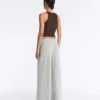 Langes Top aus Modal-Rippstoff