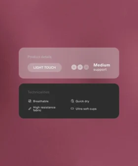 Light Touch Tops mit gekreuztem Rücken