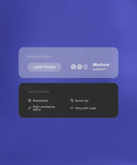 Light Touch Tops mit gekreuztem Rücken