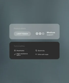 Light Touch Tops mit gekreuztem Rücken