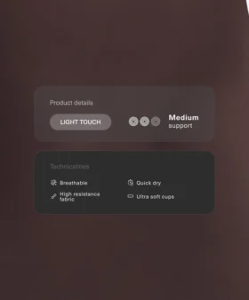 Light Touch Tops mit gekreuztem Rücken