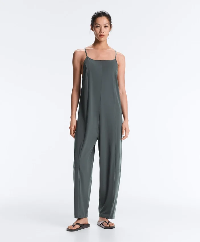 Light Touch Wide Long Jumpsuit Light Touch Wide Long Jumpsuit