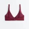 Mini-Karomuster-Jacquard-Halter-Bikinioberteil Mini-Karomuster-Jacquard-Halter-Bikinioberteil