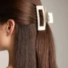 Mittlere quadratische Haarschmuck-Spange