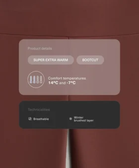 Nahtlose Bootcut-Hose mit hoher Taille und besonders warmer Isolierung Nahtlose Bootcut-Hose mit hoher Taille und besonders warmer Isolierung