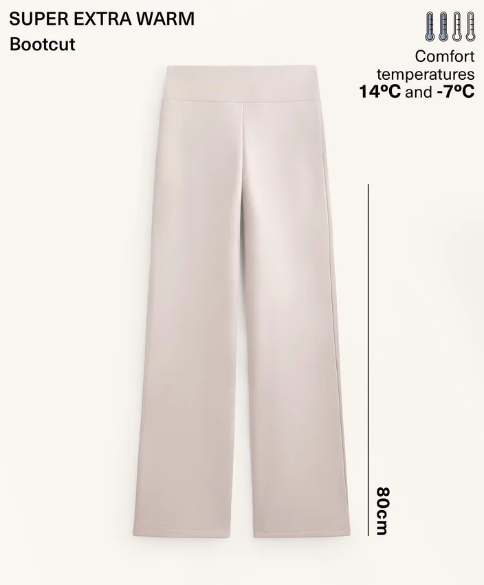 Nahtlose Bootcut-Hose mit hoher Taille und besonders warmer Isolierung Nahtlose Bootcut-Hose mit hoher Taille und besonders warmer Isolierung