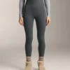 Nahtlose, extrawarme Leggings mit superhoher Taille und Rippbündchen, knöchellang, 70 cm Nahtlose, extrawarme Leggings mit superhoher Taille und Rippbündchen, knöchellang, 70 cm
