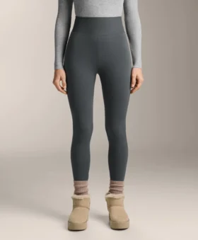Nahtlose, extrawarme Leggings mit superhoher Taille und Rippbündchen, knöchellang, 70 cm Nahtlose, extrawarme Leggings mit superhoher Taille und Rippbündchen, knöchellang, 70 cm