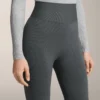 Nahtlose, extrawarme Leggings mit superhoher Taille und Rippbündchen, knöchellang, 70 cm Nahtlose, extrawarme Leggings mit superhoher Taille und Rippbündchen, knöchellang, 70 cm