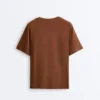Oversize-T-Shirt aus Baumwollmischung mit kurzen Ärmeln Oversize-T-Shirt aus Baumwollmischung mit kurzen Ärmeln
