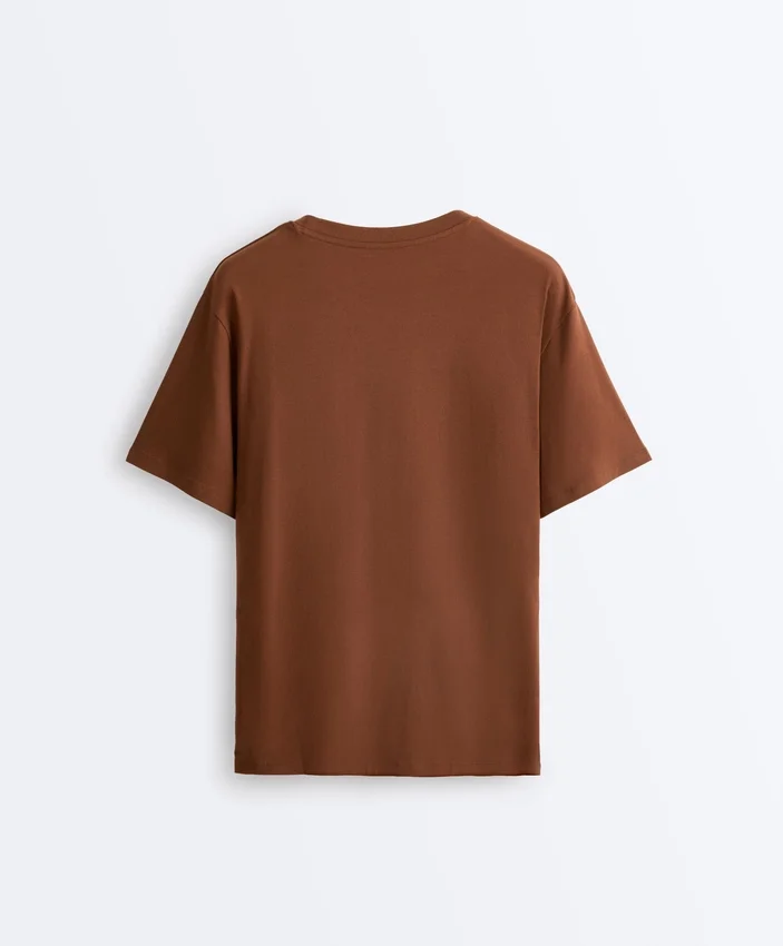 Oversize-T-Shirt aus Baumwollmischung mit kurzen Ärmeln Oversize-T-Shirt aus Baumwollmischung mit kurzen Ärmeln