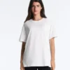 Oversize-T-Shirt aus Baumwollmischung mit kurzen Ärmeln