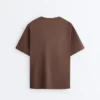 Oversize-T-Shirt aus Baumwollmischung mit kurzen Ärmeln