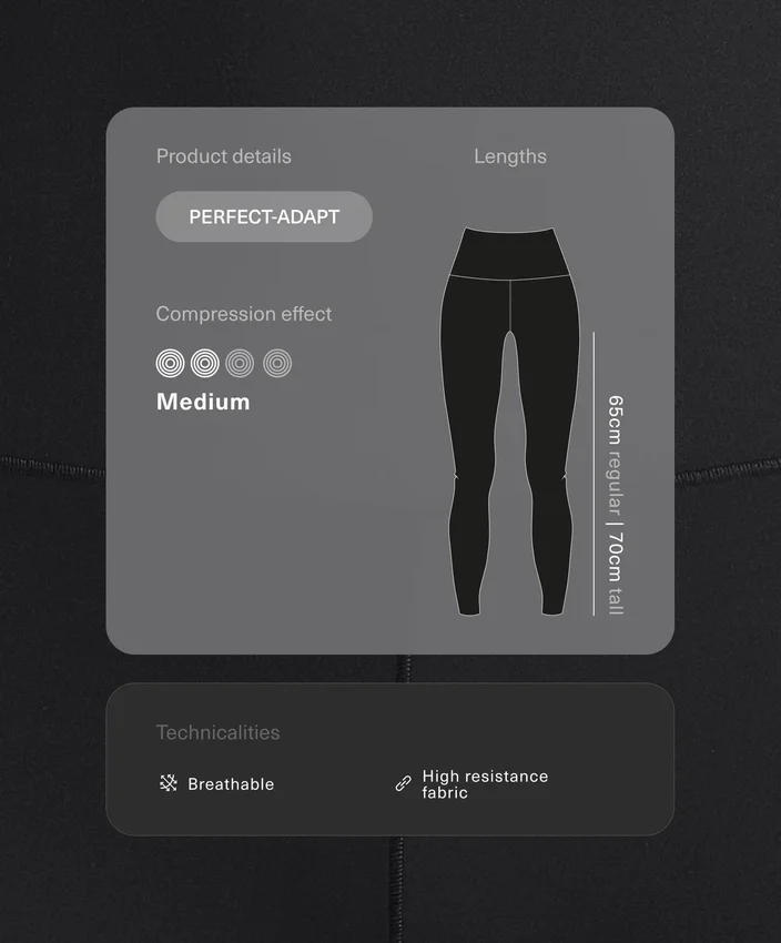 Perfect-Adapt Leggings mit hoher Taille und knöchellanger Passform Perfect-Adapt Leggings mit hoher Taille und knöchellanger Passform