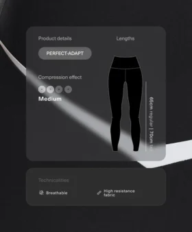 Perfect-Adapt Leggings mit hoher Taille und Knöchellänge sowie kontrastierenden Details