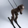 Wasserabweisende, durchgehende, ausgestellte Stretch-Skihose Wasserabweisende, durchgehende, ausgestellte Stretch-Skihose