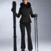 Wasserabweisende, durchgehende, ausgestellte Stretch-Skihose Wasserabweisende, durchgehende, ausgestellte Stretch-Skihose