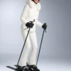 Wasserabweisende, durchgehende, ausgestellte Stretch-Skihose Wasserabweisende, durchgehende, ausgestellte Stretch-Skihose