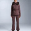 Wasserabweisende Stretch-Skihose mit ausgestelltem Bein Wasserabweisende Stretch-Skihose mit ausgestelltem Bein