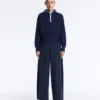 Pullover mit halbem Reissverschluss und hohem Kragen