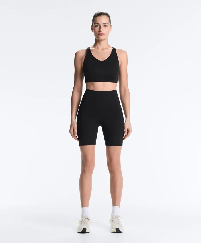 Radsport-Leggings mit hoher Taille und Compressive-Einsatz, 20 cm Radsport-Leggings mit hoher Taille und Compressive-Einsatz, 20 cm