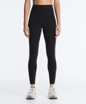 Reflektierende, hoch geschnittene, Compressive Core Control Leggings in Knöchellänge