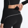 Reflektierende, hoch geschnittene, Compressive Core Control Leggings in Knöchellänge Reflektierende, hoch geschnittene, Compressive Core Control Leggings in Knöchellänge