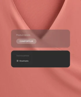 Ärmelloses Comfortlux-T-Shirt mit Überkreuz-Ausschnitt