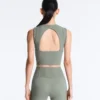 Ärmelloses Comfortlux-Tops mit Rippstrick Ärmelloses Comfortlux-Tops mit Rippstrick