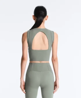 Ärmelloses Comfortlux-Tops mit Rippstrick Ärmelloses Comfortlux-Tops mit Rippstrick