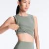 Ärmelloses Comfortlux-Tops mit Rippstrick Ärmelloses Comfortlux-Tops mit Rippstrick
