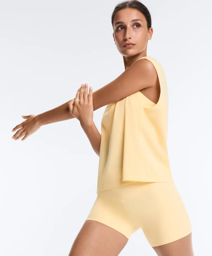 Ärmelloses T-Shirt aus Baumwollmischung Ärmelloses T-Shirt aus Baumwollmischung