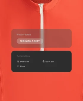 Ärmelloses T-Shirt mit halbem Reissverschluss
