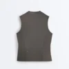 Ärmelloses T-Shirt mit Reissverschluss Ärmelloses T-Shirt mit Reissverschluss