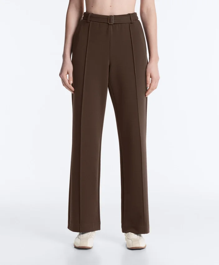 Slim-Fit-Piqué-Hose mit niedriger Leibhöhe aus Baumwolle Slim-Fit-Piqué-Hose mit niedriger Leibhöhe aus Baumwolle