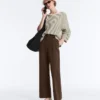 Slim-Fit-Piqué-Hose mit niedriger Leibhöhe aus Baumwolle Slim-Fit-Piqué-Hose mit niedriger Leibhöhe aus Baumwolle