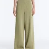 Soft Touch-Nadelstreifen-Hose mit weitem Bein und hoher Taille Soft Touch-Nadelstreifen-Hose mit weitem Bein und hoher Taille