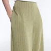 Soft Touch-Nadelstreifen-Hose mit weitem Bein und hoher Taille Soft Touch-Nadelstreifen-Hose mit weitem Bein und hoher Taille
