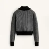 Strickjacke mit Hahnentrittmuster Strickjacke mit Hahnentrittmuster