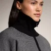 Strickjacke mit Hahnentrittmuster Strickjacke mit Hahnentrittmuster