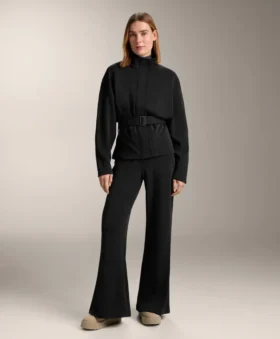 Super-High-Rise-Flare-Hose aus gebürstetem Modal Super-High-Rise-Flare-Hose aus gebürstetem Modal