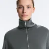 Sweatshirt mit halbem Reissverschluss aus Soft Touch-Modal Sweatshirt mit halbem Reissverschluss aus Soft Touch-Modal