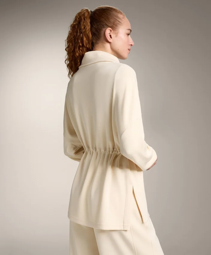 Sweatshirt mit halbem Reissverschluss aus Soft Touch-Modal Sweatshirt mit halbem Reissverschluss aus Soft Touch-Modal