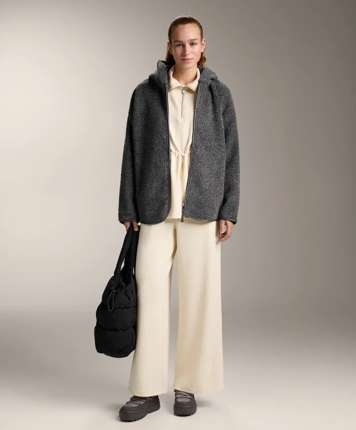 Sweatshirt mit halbem Reissverschluss aus Soft Touch-Modal Sweatshirt mit halbem Reissverschluss aus Soft Touch-Modal