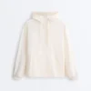 Sweatshirt mit halbem Reissverschluss, Fronttasche, aus einer Mischung aus Lyocell und 24 % Leinen Sweatshirt mit halbem Reissverschluss, Fronttasche, aus einer Mischung aus Lyocell und 24 % Leinen