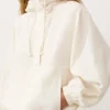 Sweatshirt mit halbem Reissverschluss, Fronttasche, aus einer Mischung aus Lyocell und 24 % Leinen Sweatshirt mit halbem Reissverschluss, Fronttasche, aus einer Mischung aus Lyocell und 24 % Leinen