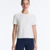 T-Shirt aus Baumwollmischung mit Streifen in Regular Fit T-Shirt aus Baumwollmischung mit Streifen in Regular Fit