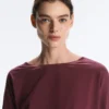 Tailliertes T-Shirt aus Baumwollmischung